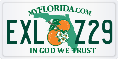 FL license plate EXLZ29
