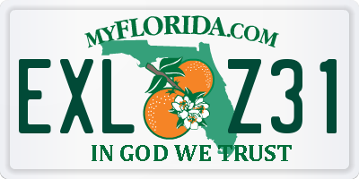 FL license plate EXLZ31