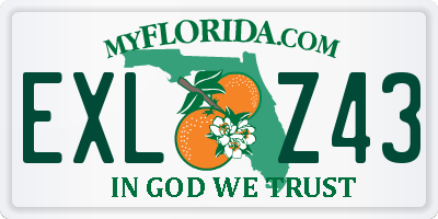 FL license plate EXLZ43