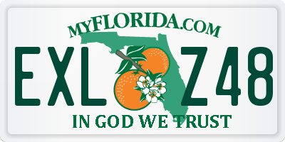 FL license plate EXLZ48