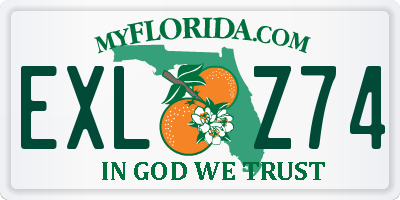 FL license plate EXLZ74
