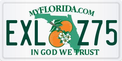 FL license plate EXLZ75