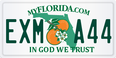 FL license plate EXMA44