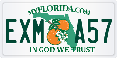 FL license plate EXMA57
