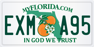 FL license plate EXMA95