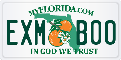 FL license plate EXMB00