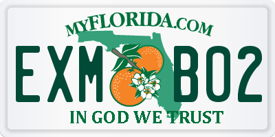 FL license plate EXMB02