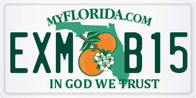 FL license plate EXMB15