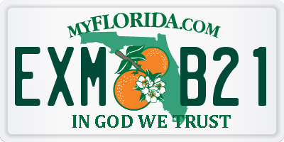 FL license plate EXMB21