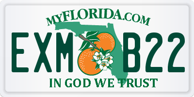 FL license plate EXMB22