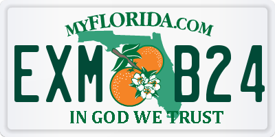 FL license plate EXMB24