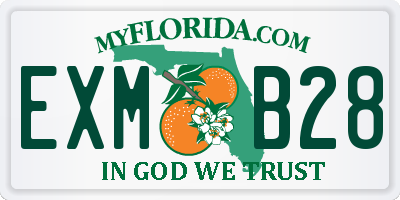 FL license plate EXMB28