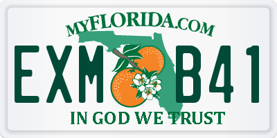 FL license plate EXMB41
