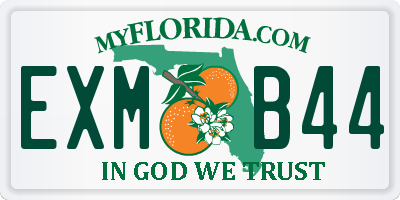 FL license plate EXMB44
