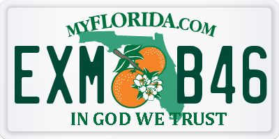 FL license plate EXMB46