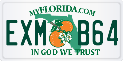 FL license plate EXMB64