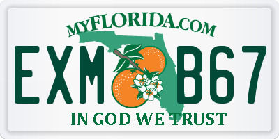 FL license plate EXMB67