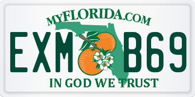 FL license plate EXMB69