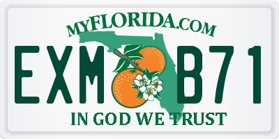 FL license plate EXMB71