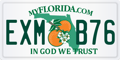 FL license plate EXMB76