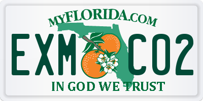 FL license plate EXMC02