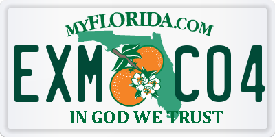FL license plate EXMC04