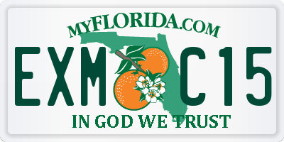 FL license plate EXMC15