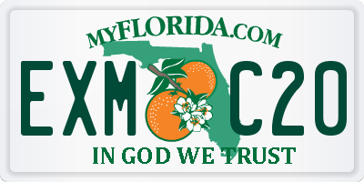 FL license plate EXMC20