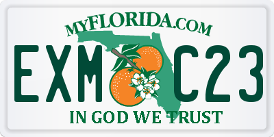 FL license plate EXMC23
