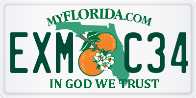 FL license plate EXMC34