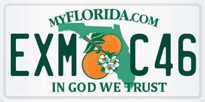 FL license plate EXMC46
