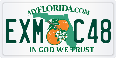 FL license plate EXMC48