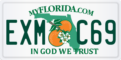 FL license plate EXMC69