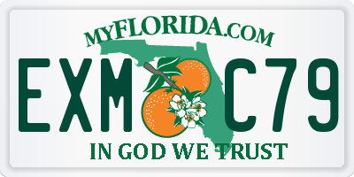 FL license plate EXMC79