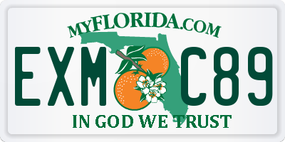 FL license plate EXMC89