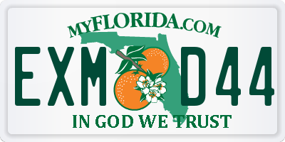 FL license plate EXMD44
