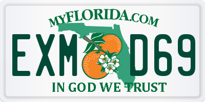 FL license plate EXMD69