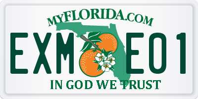 FL license plate EXME01