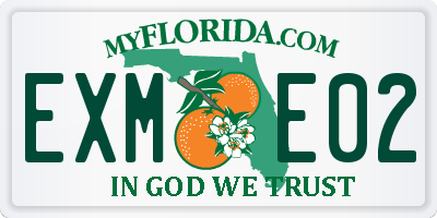 FL license plate EXME02