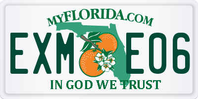 FL license plate EXME06