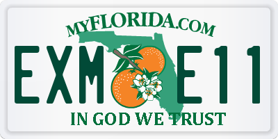 FL license plate EXME11
