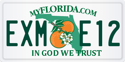 FL license plate EXME12