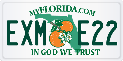 FL license plate EXME22