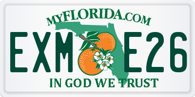 FL license plate EXME26