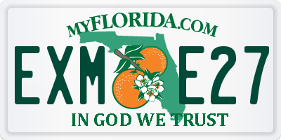 FL license plate EXME27