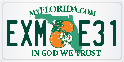 FL license plate EXME31