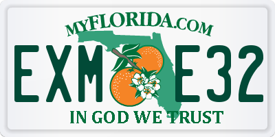 FL license plate EXME32