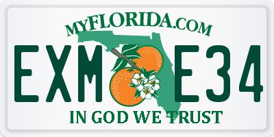 FL license plate EXME34