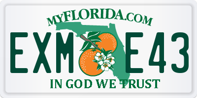 FL license plate EXME43