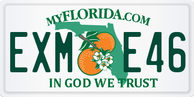 FL license plate EXME46
